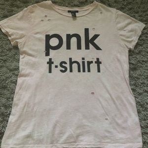 Pink shirt from Forever 21. came with the cuts🌸.